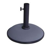 Marbueno Base de parasol ronde ciment 36x29,5 cm 11 kg Gris Jardin Piscine Terrasse 10442