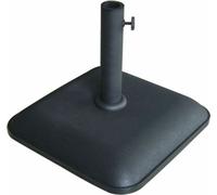 Marbueno Base Parasol carré béton 45X45X7,3 cm 25KG noir jardin, piscine 10458