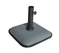 Marbueno Base pour Parasol Carrée en Béton 35x35x5,2 cm 11 kg Gris Jardin Piscine Terrasse 10454