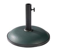 Marbueno Base pour Parasol Ronde Ciment 36x29,5 cm 11kg Vert Jardin Piscine Terrasse 10443