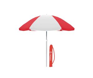 Marbueno Parapluie Oxford 180 cm Acier Polyester Rouge pour Jardin Piscine et Plage Réf SUMMER 10347R