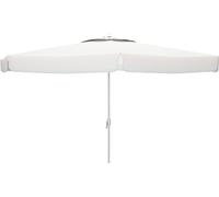 Marbueno Parasol alu 8 baleines D270 cm Polyester Blanc Jardin, piscine et terrasse 10182