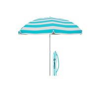 Marbueno Parasol de Jardin 160 cm Polyester et Aluminium Bleu avec Housse - Idéal pour Piscine, Plage et Camping