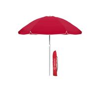 Marbueno SUMMER 10096R Parasol de plage Nylon Acier Rouge 220 cm avec Housse