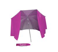 Marbueno SUMMER 10113A Parapluie de Plage Nylon avec Paravent Aluminium Bleu 200 cm
