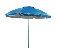 Marbueno SUMMER 10471AC Parapluie de Jardin Acier 6 Branches D160 cm Nylon Bleu Clair pour Jardin, Piscine et Plage