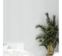 marburg Papier Peint Blanc Effet Panneaux de Bois pour Salon, Chambre ou Cuisine Made in Germany