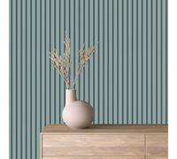 marburg Papier Peint Bleu Effet Panneaux de Bois pour Salon, Chambre ou Cuisine Made in Germany