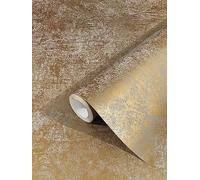 marburg Papier peint doré uni moderne papier peint intissé métallisé industriel pour chambre à coucher, salon ou cuisine 10,05 m x 0,53 m Made in Germany
