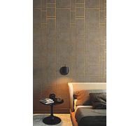 marburg Papier peint non-tissé Marron Graphique Motif Moderne pour chambre de mouton salon ou cuisine Qualité supérieure 100% Fabriqué en Allemagne 10,05 x 0,53m