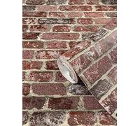 marburg Papier peint rouge brun aspect brique vintage 10,05m x 0,53m Made in Germany