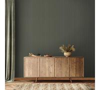 marburg Papier peint vert-brun effet bois vintage 10,05m x 0,53m Made in Germany