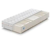 Marcapiuma - Matelas Latex 90x200 Haut 20 cm - SEVENLIFE 20 - Orthopédique 7 Zones H2 Moyen Revêtement Silver Amovible Antiacarien Anallergique Respirant Lavable Certification euroLATEX