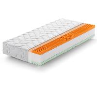 Marcapiuma - Matelas Mémoire de forme Soia Bio 120x200 haut 21 cm - RAINBOW PLUS - 5 zones confort H3 Ferme Housse SILVER amovible Antiacarien Anallergique
