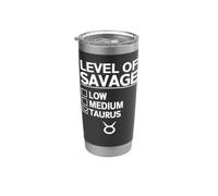 Marchandise amusante du Taureau | Superbe design de signe du zodiaque Gobelet isotherme en acier inoxydable double paroi