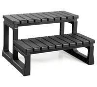Marche de baignoire VEVOR Escalier de piscine Escalier extérieur à 2 marches, échelle en PP de 599,44 mm de large pour piscines hors-sol/gonflables avec une capacité de charge de 145,15 kg, utilisable