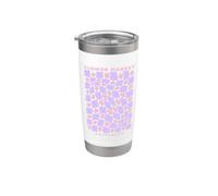 Marché des fleurs danois pastel esthétique Copenhagen violet Gobelet isotherme en acier inoxydable double paroi