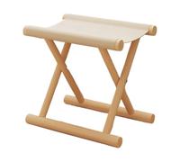 Marche Pied Bois - Petit Banc En Bois, Petit Tabouret, Siège Portable En Massif 35 X 30 X 26 Cm, Chaise Ottomane Rembourrée Pliable, Marchepied De Meuble Peu Encombrant, Repose-pieds Compact Tissu