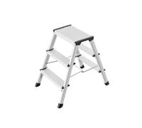 Hailo D60 4443-701 aluminium Marchepied double pliable Hauteur de travail (max.): 235 cm argent, noir 2.8 kg
