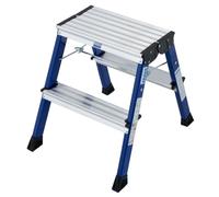 Marche-pied pliable à roulettes Krause, bleu Krause 130082 Hauteur de travail (max.) 2.45 m