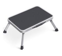 Marche Pied Pliable Escabeau 1 Marche Pliable en Acier Petit Echelle Pliant Salon Cuisine Salle de Bain bibliothèque 38x26x17.5cm