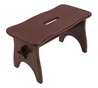 Marche Repose Pied en Bois Massif Marron - Creative Deco - 38 x 19 x 21 cm - Non Monté