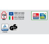 Marche pied extra-plat FACAL PLIO - 2 marches - hauteur de travail 2m52 - PO-2