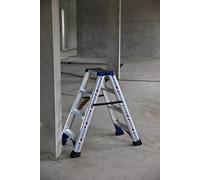 Marchepied ALPHA aluminium double accès 2x3 marches - DUARIB - 651603