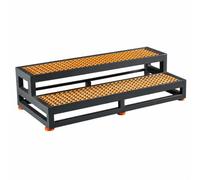 Marchepied Machine CNC avec une Capacité de 2400 Kilogrammes. | Acier laminé à froid, grille en fibre de verre, pieds réglables, patins antidérapants.(Style M 150x70x50cm)