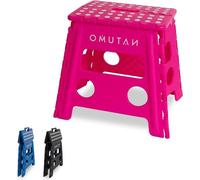 Marchepied pliable, antidérapant, 33 cm, rose, pour le camping et le jardin