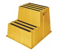 Marchepied pour charges lourdes marche plateforme y comp. 2 hauteur de la plate-forme 500 mm plastique jaune 1 pièces