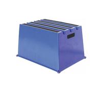 Marchepied pour charges lourdes Marches 1 plate-forme H.307mm Ku.blau