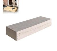 Marchepied robuste en bois massif pour personnes âgées, repose-pieds antidérapant pour lits hauts et marches extérieures, hauteur de 10,9 cm, capacité de charge de 99,8 kg, aide sûre et fiable