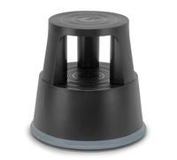 Tabouret marchepied plastique renforcé noir - roulettes auto-bloquantes dès 5 kg, antidérapant, charge 150 kg