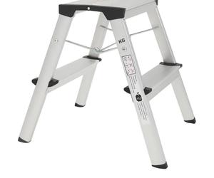 Marchepied - Wonday - Aluminium Pliant - Gris - Charge utile 150kg - Antidérapant