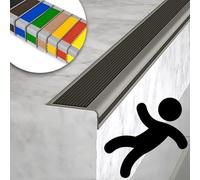 Marchepieds d'escalier antidérapants, protection des bords en caoutchouc souple, bande de protection de nez d'escalier intérieur/extérieur, transition sûre pour enfants, solution durable et