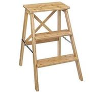 Marchepieds en bois coloris naturel - longueur 50 x profondeur 43,5 x hauteur 63,5 cm - PEGANE- G