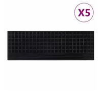 Marches d'escalier - vidaXL - 5 pcs - Caoutchouc - Antidérapant - 25x75 cm