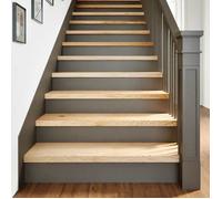 Marches d'escalier - vidaXL - Bois de chêne massif - Non traité - 90x25x2 cm - Brun