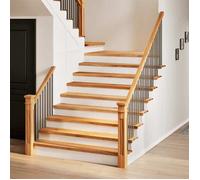 Marches d'escalier - vidaXL - Chêne massif - Marron clair - 120x30x2 cm