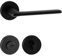 MARCHESI garniture à béquilles UMAG sur rosace WC, 38-45 mm, zamak noir mat