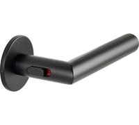Marchesi Paire de poignées onglet Smart Look - Poignées de porte avec verrouillage intégré pour TS 50-57 mm, inox noir