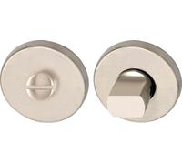 MARCHESI WC - rosace ø 50, H : 7 mm, tête fendue et bouton rotatif, inox mat