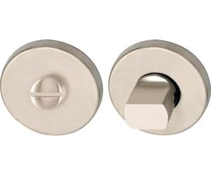 MARCHESI WC - rosace ø 50, H : 7 mm, tête fendue et bouton rotatif, inox mat