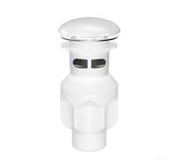 Marchfunny Bouchon de vidange de lavabo en porcelaine haute température avec géométrie du trou de vidange qui prend en charge le passage continu de l'eau (blanc)