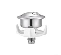 Marchfunny Bouton de chasse d'eau pour toilettes Siamp à câble, s'adapte parfaitement aux modèles Optima 50 (argent)