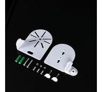 Marchfunny Support de caméra de sécurité dôme rotatif à 360° en plastique | Pivote à 360 degrés, inclinaison à 90 degrés, angle de vision personnalisable, couverture optimale, surveillance détaillée