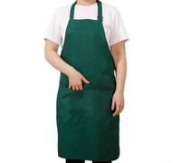 Marchfunny Tablier de cuisine en nylon noir 81x61cm résistant aux taches | Nylon imperméable, deux poches, résistant aux taches, facile à nettoyer, taille standard 73 x 60 cm