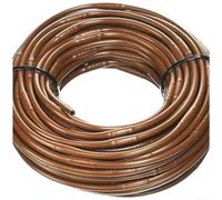 Marchfunny Tuyau d'égouttement de 6,35 mm en PVC résistant aux UV avec espacement des émetteurs de 15,2 cm pour une sortie constante dans les bancs de serre (marron, 30,5 m)