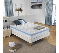 marcKonfort Matelas à Mémoire de Forme Gel-Active 140 x 200 x 25 cm, 1cm de Mousse à mémoire de 65 kg/m3+ Independance de Couchage+ Fermeté: Moyenne+ Extrêmement Durable